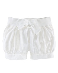 Relaxed-fitting bubble short in soft cotton jersey with a wide drawstring waistband and cuffed hem. Relaxed-fitting bubble short in soft cotton jersey with a wide drawstring waistband and cuffed hem.