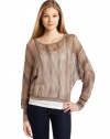 BCBGMAXAZRIA Women's Camille Dolman Cropped Sweater