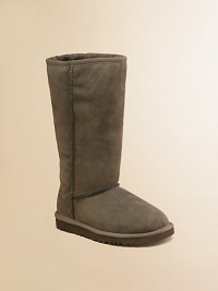 One of the original Ugg designs and one of the most enduring, in twin-faced sheepskin to keep feet warm, dry and right in style all winter long.Sheepskin sock wicks away moisture Molded EVA sole is light and flexible Logo tab on heel One of the original Ugg designs and one of the most enduring, in twin-faced sheepskin to keep feet warm, dry and right in style all winter long.Sheepskin sock wicks away moisture Molded EVA sole is light and flexible Logo tab on heel