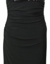Lauren by Ralph Lauren Women's La Fete Sequin Top Dress 8 Black [Apparel]