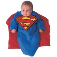 DC Comics Superman Baby Bunting Costume Superman Print, 0-9 Months DC Comics Superman Baby Bunting Costume Superman Print, 0-9 Months