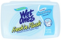 Fresh 'n Flush By Wet Ones Personal Hygiene Wipes Tub, 56-Count (Pack of 6) Fresh 'n Flush By Wet Ones Personal Hygiene Wipes Tub, 56-Count (Pack of 6)