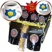 Dooni Designs Smiley Face Designs - GIrl Yellow Smiley Face With Flower in Hair - Coffee Gift Baskets - Coffee Gift Basket Dooni Designs Smiley Face Designs - GIrl Yellow Smiley Face With Flower in Hair - Coffee Gift Baskets - Coffee Gift Basket