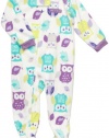 Carter's Girls OWL Fleece Footed Blanket Sleeper Pajamas