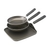 Farberware Aluminum Nonstick 8-Inch and 9-Inch Skillets and 11-Inch Griddle Dishwasher Safe Triple Pack