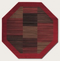 Couristan 0766/4981 Everest Hamptons/Red 3-Feet 11-Inch Octagon Rug Couristan 0766/4981 Everest Hamptons/Red 3-Feet 11-Inch Octagon Rug