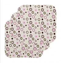 Carter's 3 Count Keep Me Dry Flannel Lap Pads, Girl Circle Carter's 3 Count Keep Me Dry Flannel Lap Pads, Girl Circle