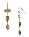 Inspired by antique gems, Alexis Bittar's crystal-encrusted drop earrings have estate appeal. Whether worn with a vintage gown or a trendy mini, this pair lends cool, collected glamour.