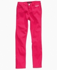 Hip and trendy bright colored jeans by Baby Phat are a must have for this season and next. Hip and trendy bright colored jeans by Baby Phat are a must have for this season and next.