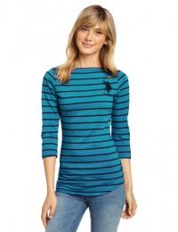 US Polo Assn. Juniors Striped Boat Neck Top