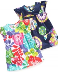 Add a bit of bright to her wardrobe with this colorful tunic from Carters. (Clearance) Add a bit of bright to her wardrobe with this colorful tunic from Carters. (Clearance)