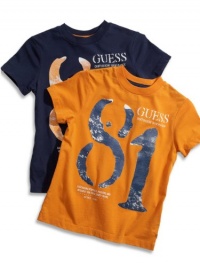 GUESS Kids Boys Little Boy GUESS Kids Boys 81 Screen-Print Tee, GOLD (7) GUESS Kids Boys Little Boy GUESS Kids Boys 81 Screen-Print Tee, GOLD (7)