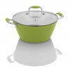 Michelle B. by Fagor Cast Iron Lite Soup Pot with Lid, Lemon Lime, 5-Qt.