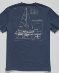 This nautical-inspired t-shirt from Tommy Hilfiger will have your style at full sail. This nautical-inspired t-shirt from Tommy Hilfiger will have your style at full sail.