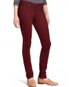 Calvin Klein Jeans Women's Ultimate Skinny Power Stretch Corduroy Pant, Wine, 12x32