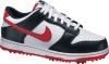 Nike Golf Dunk Jr-100 Shoe (Little Kid/Big Kid),White/Varsity Red/Black,7 M US Big Kid