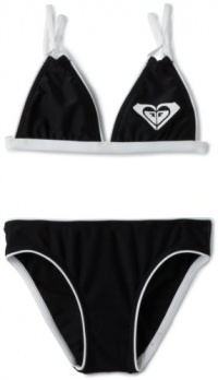 Roxy Kids Girls 7-16 Free Voyage Double Strap Set, True Black, 14 Roxy Kids Girls 7-16 Free Voyage Double Strap Set, True Black, 14
