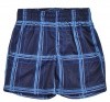 Hurley Infant Boys Plaid Legacy Navy & Light Blue Walk Short (12M)