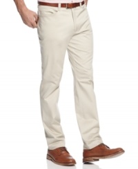 Upgrade your summer style with these pants from Kenneth Cole. Prep them out with a polo or take it down with a t-shirt; either way you can't go wrong. Upgrade your summer style with these pants from Kenneth Cole. Prep them out with a polo or take it down with a t-shirt; either way you can't go wrong.