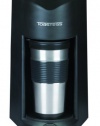 Toastess TFC-25T Silhouette 800-Watt Personal-Size Coffeemaker with Stainless-Steel Travel Mug