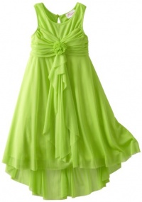 Bloome Girls 7-16 Sleeveless Asymmetric Hem Dress, Green, 10 Bloome Girls 7-16 Sleeveless Asymmetric Hem Dress, Green, 10