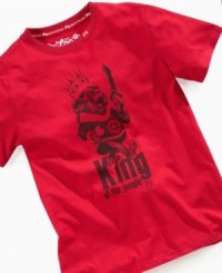 Roaring style. He'll take new pride in his looks thanks to this fresh King of the Jungle t-shirt from LRG. Roaring style. He'll take new pride in his looks thanks to this fresh King of the Jungle t-shirt from LRG.