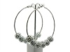 New Basketball Wives POParazzi Inspired Earrings Ier2001 Silver 80mm
