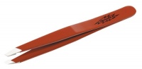 Tweezerman  Stainless Steel Slant Tweezer, Red