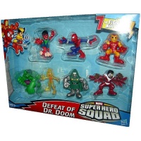 Marvel Superhero Squad Mini Figure 7Pack Defeat of Dr. Doom Volcana, Reptil, Falcon, SpiderMan, Hulk, Iron Man, Dr. Doom Marvel Superhero Squad Mini Figure 7Pack Defeat of Dr. Doom Volcana, Reptil, Falcon, SpiderMan, Hulk, Iron Man, Dr. Doom