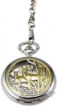 FMD Silver-Tone Dial Brass Pocket Watch ZRT15014F9 FMD Silver-Tone Dial Brass Pocket Watch ZRT15014F9