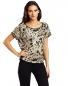 Vince Camuto Women's Embellished Boat Neck Tee