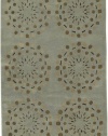 Surya Bombay 5-Feet by 8-Feet 100-Percent New Zealand Wool Hand Tufted Area Rug