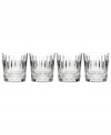 Get a taste of true opulence with Aberdeen Diamond double old-fashioned glasses by Reed & Barton. Vertical and diamond cuts accentuate clear crystal, elevating cocktails with classic style.