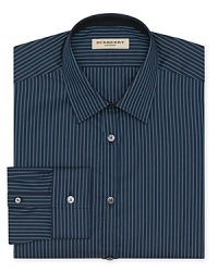 A handsome button-down from Burberry London adds sharp stripes to your arsenal of well-crafted dress shirts. A handsome button-down from Burberry London adds sharp stripes to your arsenal of well-crafted dress shirts.