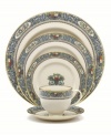 For nearly 150 years, Lenox has been renowned throughout the world as a premier designer and manufacturer of fine china. The formal Autumn place settings pattern expresses the joy of gracious living and entertaining in an exquisitely simple design on heirloom-quality ivory bone china banded in gold.