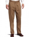 Dockers Men's Never-Iron Essential Khaki D3 Classic Fit Pleated Pant, Taupe, 36x34