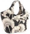Kate Spade New York Japanese Floral Fabric Large Tate Shoulder Bag,Black/Cream/Floral,One Size