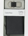 Calvin Klein Men's Gift Set Tri-Fold Leather Wallet and Key Chain