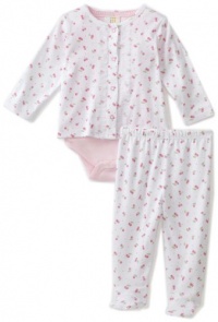 ABSORBA Baby-Girls Newborn 3 Piece Cherry Print Cardigan, Bodysuit and Pant Set, White/Pink, 0/3 ABSORBA Baby-Girls Newborn 3 Piece Cherry Print Cardigan, Bodysuit and Pant Set, White/Pink, 0/3