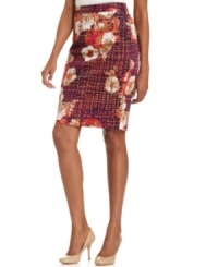 Charter Club's printed pencil skirt offers the right punch of color to any ensemble! It looks chic with anything from tees to blouses. Charter Club's printed pencil skirt offers the right punch of color to any ensemble! It looks chic with anything from tees to blouses.