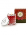 Agraria's Crystal Cane Candles are presented in an exquisite package that makes a grand impression. These beautifully luminous, fragrant, and clean burning candles are a special blend of vegetable-based premium soft waxes. A warm woody floral that blends the sultry depth of Cedarwood with the uniquely fragrant Damask Rose. Surrounding the rose are hints of Violets and Lily of the Valley. Burn time is approximately 20-25 hours. 3.4 oz. 