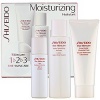 Shiseido The Skincare Moisturizing 1-2-3 Set Extra Gentle Cleansing Foam 2.8oz + Hydro-Nourishing Softener 3.3oz + Day Moisture Protection SPF 15 1oz