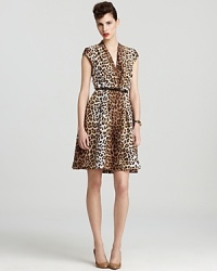 Enliven your working wardrobe with an animal-print kate spade new york dress. Tame the style with classic pumps and a cropped cardigan for office-chic. Enliven your working wardrobe with an animal-print kate spade new york dress. Tame the style with classic pumps and a cropped cardigan for office-chic.