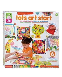ALEX Toys presents your toddler's first art kit, with six projects to choose from for scribbling, drawing, collage-making and more! ALEX Toys presents your toddler's first art kit, with six projects to choose from for scribbling, drawing, collage-making and more!