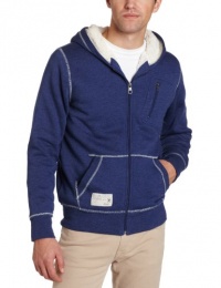 Marc Ecko Cut & Sew Men's Sherpa Lined Hoodie, Blue, Large