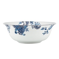 Pretty and playful in paisley, Marchesa by Lenox's Kashmir Garden serving bowl is a sophisticated choice for everyday dining. Pretty and playful in paisley, Marchesa by Lenox's Kashmir Garden serving bowl is a sophisticated choice for everyday dining.