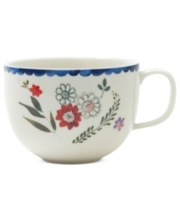 Freshen up. Colorful wildflowers scatter on the Scallop Floral mug, a charming addition to country settings from Marcela for Prima Design. With dainty blue trim. Freshen up. Colorful wildflowers scatter on the Scallop Floral mug, a charming addition to country settings from Marcela for Prima Design. With dainty blue trim.