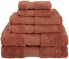 Kassatex combed long staple Turkish Cotton from our Elegance Collection 6-Piece Solid Towel Set, Cayenne