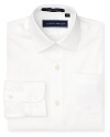 From Joseph Abboud, a crisp dress shirt designed to provide the ideal canvas for his dressy ensemble.