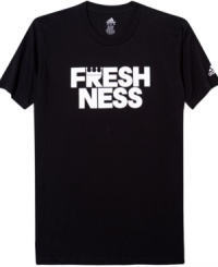 Keep your casual look crisp with this adidas graphic t-shirt. Keep your casual look crisp with this adidas graphic t-shirt.